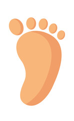 footprint foot icon illustration