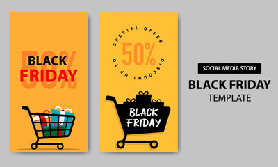 Black Friday With Trolly Bundle Template
