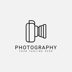 Dslr Camera Lens Photographer Photography Logo Icon Design Template