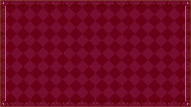 深い赤のゴシックな背景動画金枠