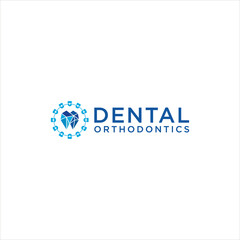 orthodontic dental logo design,diamond dentistry vector