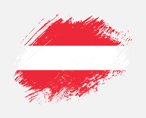 Shiny sparkle brush flag of Austria country with stroke glitter effect