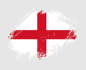 Shiny sparkle brush flag of England country with stroke glitter effect