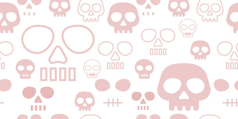 Seamless pattern with skulls for your design.eps