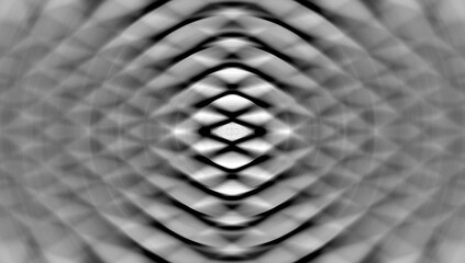 Black and white color pattern background with spin effect