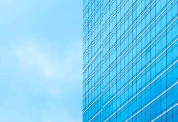 Modern office building with glass window