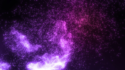 きめ細かい　粉末　パーティクル　カラフル　幻想　CG　パウダー　カラーパウダー　星空