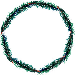 green christmas wreath