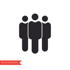 People icon. Three person symbol