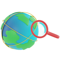 3d Icon Earth Side Right