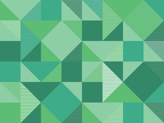 背景素材 幾何学模様 緑色スクエアパターン Background material Geometric pattern Green square pattern