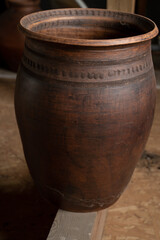 Ceramics, a ceramic product made with their own hands, made on a potter's wheel, jug, mug, clay, ornament.