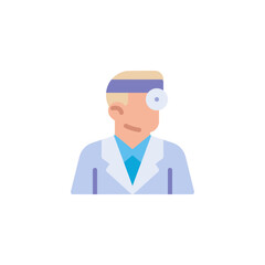 Dentist doctor flat icon