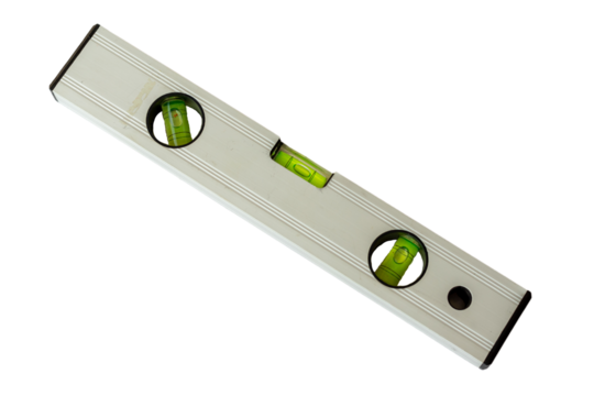spirit level isolated background