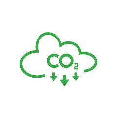 reducing CO2 emissions to stop climate change. green energy background	