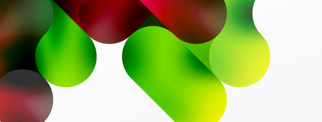 Round shapes and circle geometric abstract background. Vector Illustration For Wallpaper, Banner, Background, Card, Book Illustration, landing page