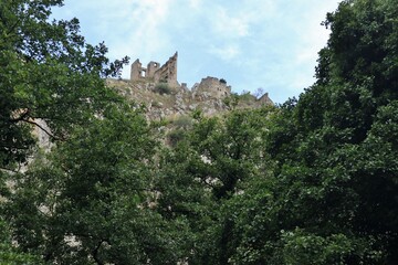 Fototapeta na wymiar San Severino - Scorcio del castello medioevale abbandonato