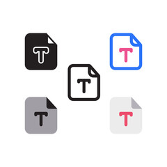 Font Type File Icon Pack