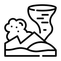 Look at this linear icon of hurricane