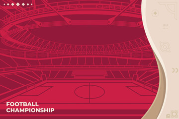 SOCCER WORLD CUP 2022 Vector Illustration