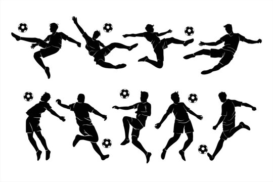 SOCCER WORLD CUP 2022 Silhouette Vector Illustration