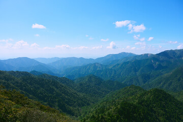 鈴鹿山脈　鎌ヶ岳の山頂からの眺め