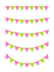 クレヨン素材 装飾セット ガーランド