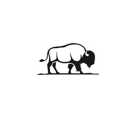 Bison logo. Vector logo design template