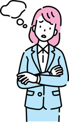 人物イラスト　線画