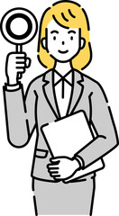 人物イラスト　線画