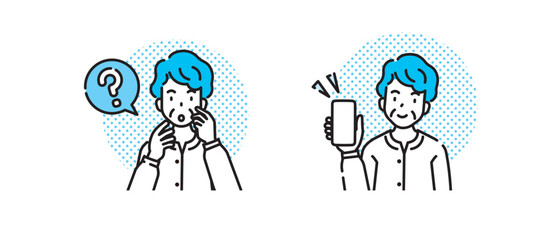 人物　イラスト　アイコン