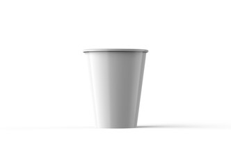 Blank Coffee Cup for Mockup Paper or Plastic look different view in realistic 3D render or 3D Illustration