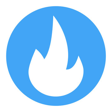 Blue Gas Icon, Flame Propane Logo, Burner Power Oven Combustion