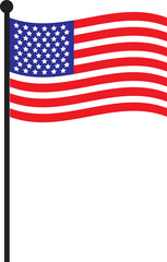 Fourth of July USA Flag