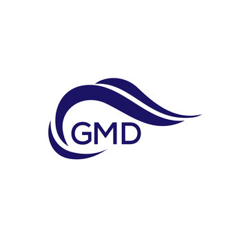 GMD letter logo. GMD blue image on white background. GMD Monogram logo design for entrepreneur and business. GMD best icon.

