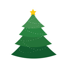 simple Christmas tree illustration 