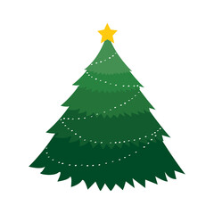 simple Christmas tree illustration 