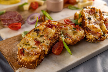 Homemade hot sandwiches