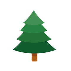 simple Christmas tree illustration 