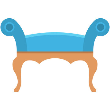 Settee Vector Icon 