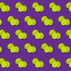 Seamless pattern with grapes.