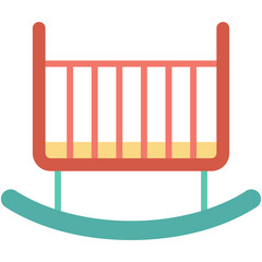 Baby Crib Vector Icon