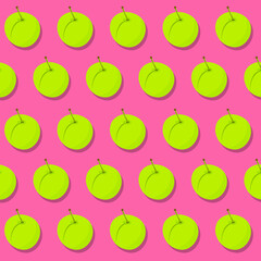 Seamless pattern with fruits.