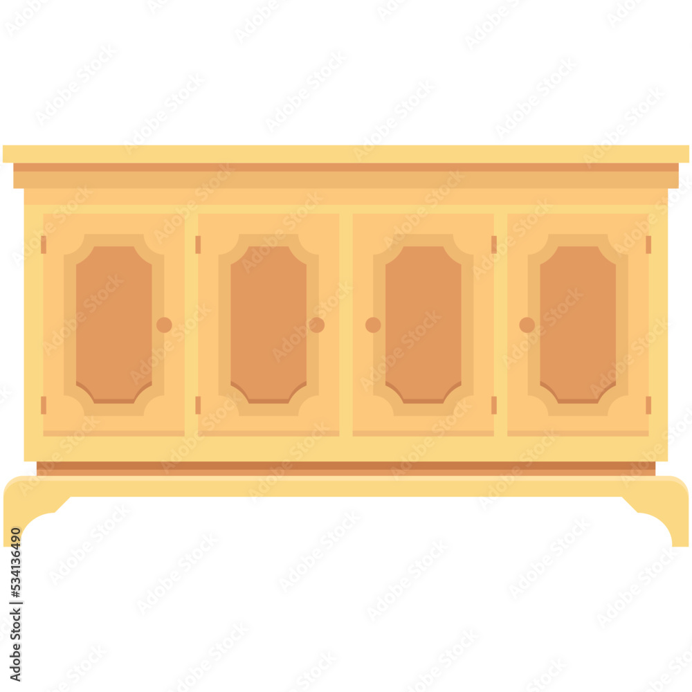 Poster cabinet vector icon