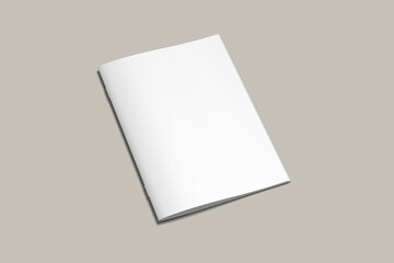 A4 brochure catalog mockup blank