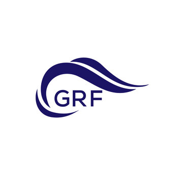 GRF letter logo. GRF blue image on white background. GRF Monogram logo design for entrepreneur and business. GRF best icon.
