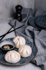 Steamed pork buns, chinese dim sum