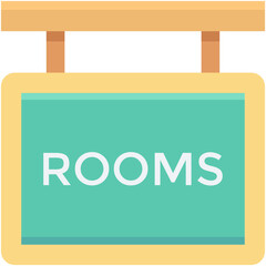 Hanging Sign Vector Icon 