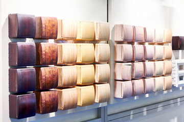 Decorative enclosures of electrical panels at store