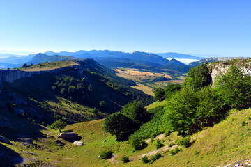 Fototapeta na wymiar Panoramic view of the Valderejo Natural Park